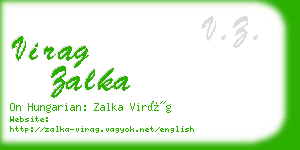 virag zalka business card